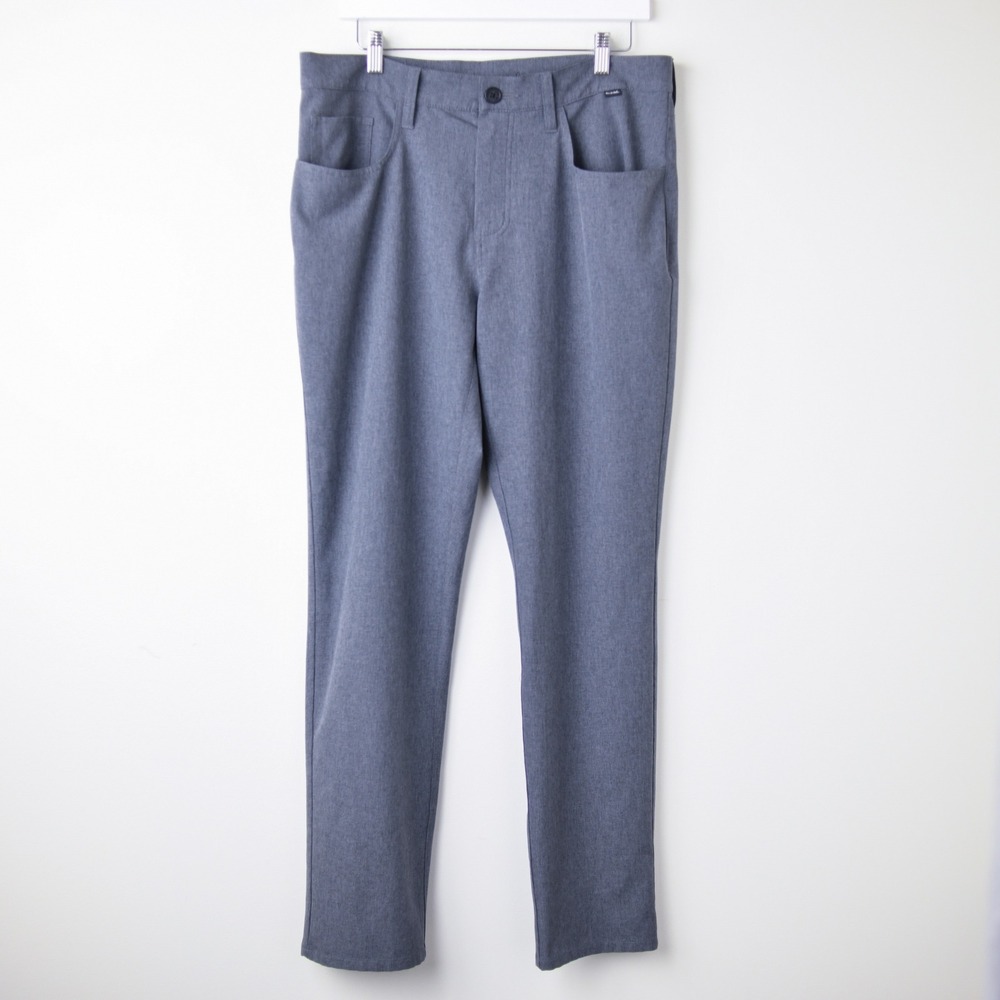 Travis Mathew Pants Open To Close Mens 34 Grey Stretch Performance Golf Trousers